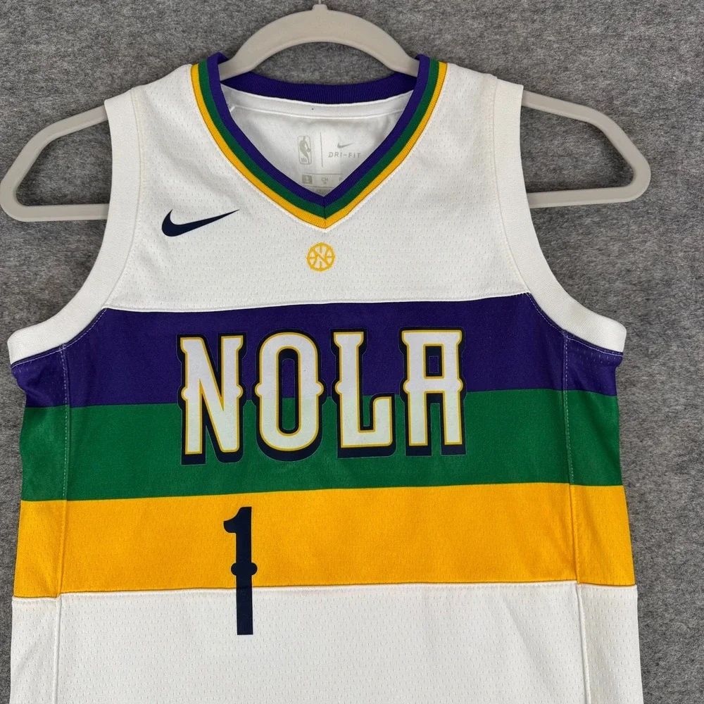 Nike New Orleans Pelicans Zion Williamson #1 City Edition Swingman Jersey Kids S